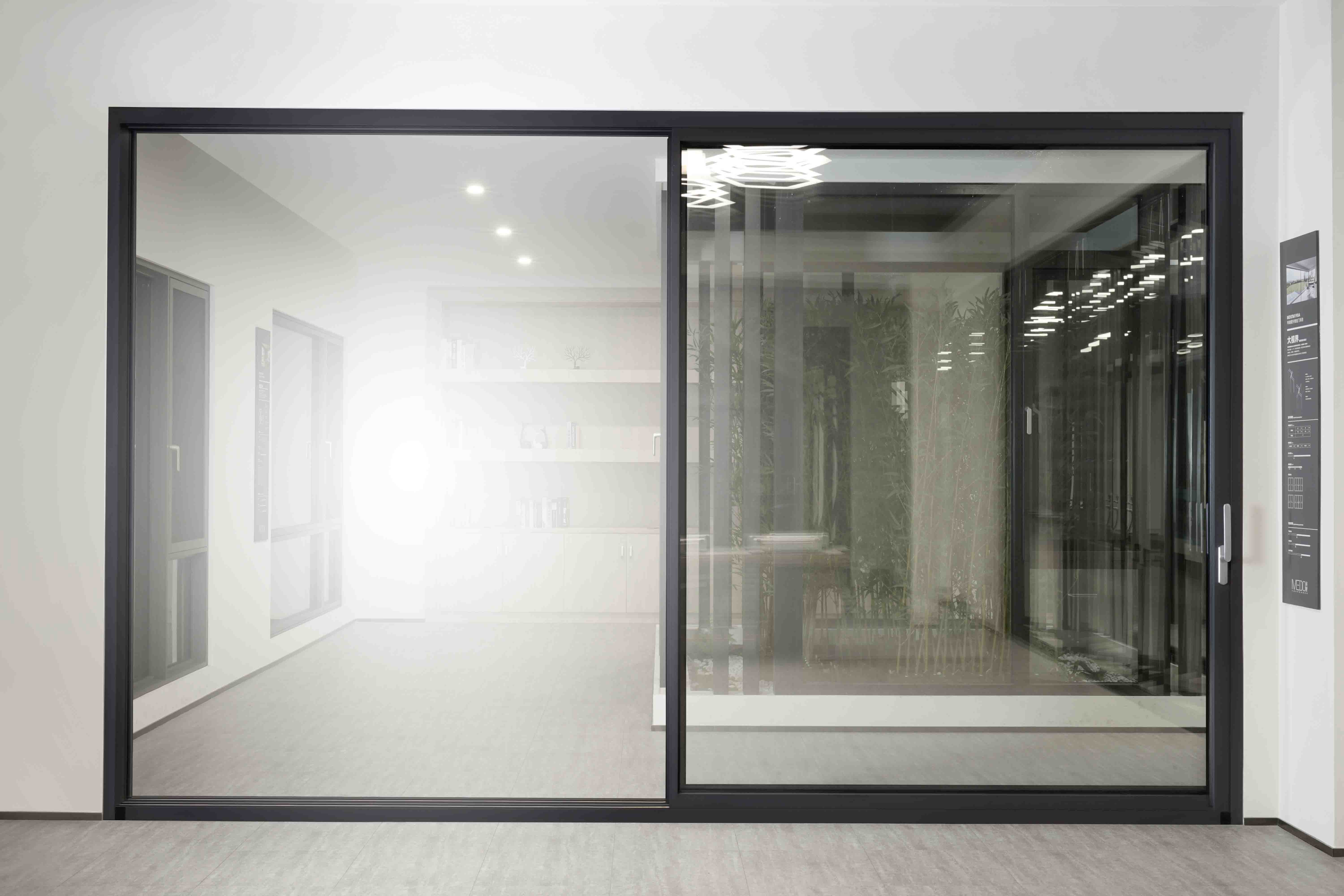 Weather-sealed slimline lift and slide door protecting against severe storms 